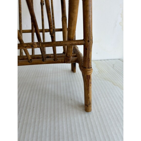 Vintage Boho Chic MCM Bamboo Magazine Holder/Rack Foldable - Picture 3 of 14